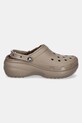 Шлепанцы Crocs Classic Platform Lined Clog 207938.198 коричневый AW24