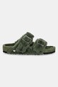 Birkenstock 1774 klapki wełniane Arizona BB 1030001 zielony AW24