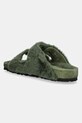 Obuwie Birkenstock 1774 klapki wełniane Arizona BB 1030001 zielony