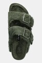 Birkenstock 1774 klapki wełniane Arizona BB zielony 1030001