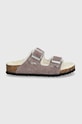 Dětské semišové pantofle Birkenstock Arizona Shearling 1027920 růžová AW24