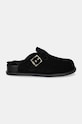 Detské semišové šľapky Elisabetta Franchi F4A1.E0170.0446 čierna AW24