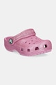 Crocs slapi copii CLASSIC GLITTER CLOG roz 206992.CLASSIC.GLITTER