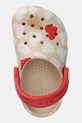 Dječje natikače Crocs CLASSIC HEART PRINT CLOG bež 206832.CLASSIC.HEART.PR