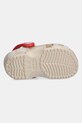 Dječje natikače Crocs CLASSIC HEART PRINT CLOG 206832.CLASSIC.HEART.PR bež
