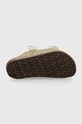 Дитячі замшеві шльопанці Birkenstock Arizona Shearling 1028689 бежевий