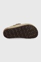 Birkenstock klapki zamszowe dziecięce Boston 1027875 beżowy