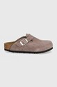 Дитячі замшеві шльопанці Birkenstock Boston 1027894 рожевий AW24