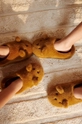 Dětské papuče Liewood Aviaja Bear Slippers hnědá LW19587