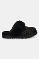 UGG papuci din piele intoarsa pentru copii COZY II SHIMMER SKY 1157672K negru AW24