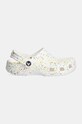 Crocs klapki dziecięce CLASSIC PAINT SPLATTER CLOG 210349.CLASSIC.PAINT.SP biały AW24