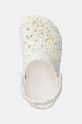 Otroški natikači Crocs CLASSIC PAINT SPLATTER CLOG bela 210349.CLASSIC.PAINT.SP