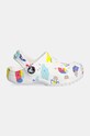 Dětské pantofle Crocs CLASSIC DOODLE PRINT CLOG 210357.CLASSIC.DOODLE bílá AW24