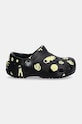 Crocs slapi copii CLASSIC GLOW SPACE CLOG 210358.CLASSIC.GLOW.SPA negru AW24