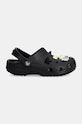 Dětské pantofle Crocs CLASSIC GLOW BLACK CAT CLOG 210387.CLASSIC.GLOW.BLA černá AW24