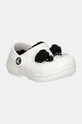 Crocs klapki dziecięce CLASSIC LINED IAM PANDA BEAR CLOG biały 210395.CLASSIC.LINED.IA