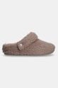 Crocs kapcie dziecięce CLASSIC COZZZY SLIPPER 210856.CLASSIC.COZZZY.S zielony AW24