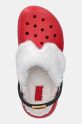 Детские шлепанцы Crocs CLASSIC LINED SANTA CLOG красный 210931.CLASSIC.LINED.SA