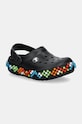 Детские шлепанцы Crocs CROCBAND COLORFUL LIGHTS CLOG чёрный 210467.CROCBAND.COLORFU