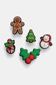 Crocs butoane pentru incaltaminte Iconic Christmas 5 Pack 5-pack 10014335.Iconic.Christm verde AW24