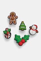 Bedževi za obuću Crocs Iconic Christmas 5 Pack 5-pack 10014335.Iconic.Christm zelena AW24