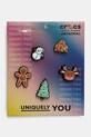 Значки для взуття Crocs Cutie Christmas 5 Pack 5-pack коричневий 10014336.Cutie.Christma