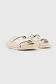 Semišové šľapky AllSaints Vex M002FA béžová SS24