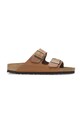 Birkenstock klapki skórzane Arizona brązowy 1028272