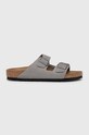 Шльопанці з нубуку Birkenstock Arizona 1020752 сірий AW24