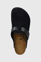 Замшеві шльопанці Birkenstock Boston темно-синій 1028210