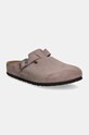 Birkenstock papuci din piele Boston Planet friendly violet 1028363