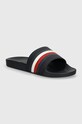 Šľapky Tommy Hilfiger HILFIGER POOL SLIDE tmavomodrá FM0FM05233