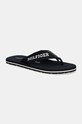 Tommy Hilfiger slapi HILFIGER MONOTYPE BEACH SANDAL bleumarin FM0FM05237