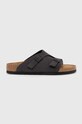 Semišové pantofle Birkenstock Zürich 1028586 šedá AW24