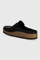 Încălțăminte Birkenstock slapi de piele Naples 1025040 negru