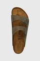 Birkenstock klapki zamszowe Arizona zielony 1028151