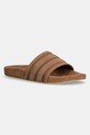 Semišové šľapky adidas Originals Adilette Suede hnedá IG9298
