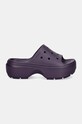 Natikače Crocs Stomp Slide 209346.5AS ljubičasta AW24