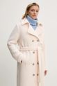 Bruuns Bazaar cappotto in lana GazaniaBBCasay jacket beige BBW4068