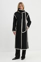 Μάλλινο παλτό Bruuns Bazaar VioletBBAbulas coat μαύρο BBW4143