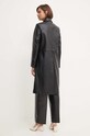 Odzież Calvin Klein płaszcz skórzany K20K207081 czarny