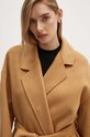 Вовняне пальто Calvin Klein коричневий K20K207089