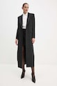Kabát Patrizia Pepe 8O0145.A457 černá AW24