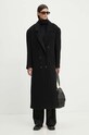 MSGM palton de lana 3741MDC05.247618 negru AW24