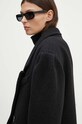 MSGM palton de lana 3741MDC05.247618 negru