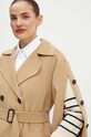 Weekend Max Mara płaszcz wełniany 2425016021600 beżowy