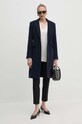 Pinko płaszcz wełniany 103697.A225 granatowy AW24