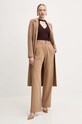 Marciano Guess płaszcz wełniany CLARA 4YGL11.7125A beżowy AW24