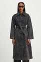Джинсовый плащ Day Birger et Mikkelsen Hobbes - Denim Stripes чёрный DAY65243251