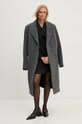 Вовняне пальто Remain Heavy Wool Long Coat 501889514 сірий AW24